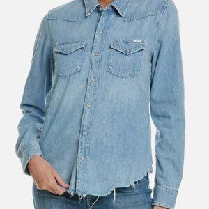 MOTHER DENIM ALL MY EXES DENIM BUTTON-UP SHIRT